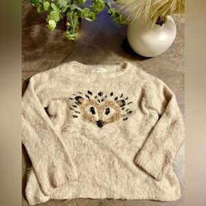 Zara Porcupine Fuzzy Fur Shirt